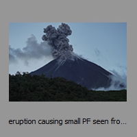 eruption causing small PF seen from the main shelter